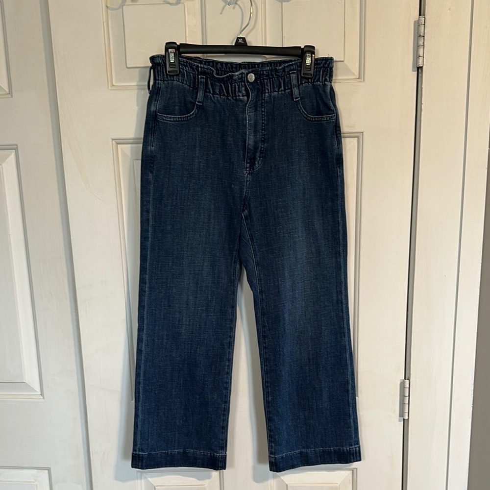 J Crew size 27 wide leg cropped jeans